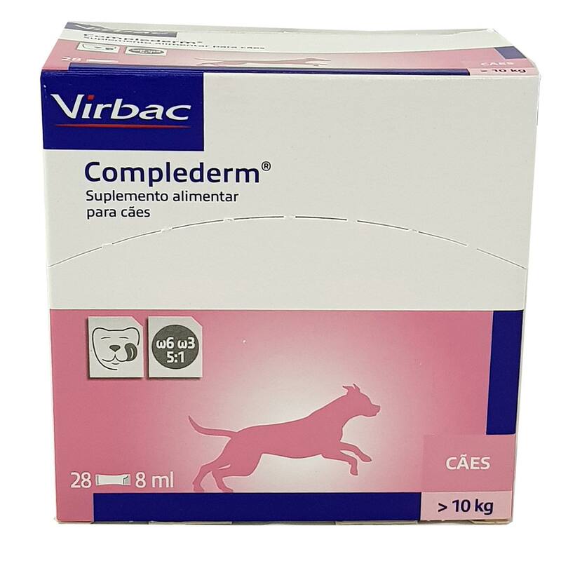 Complederm 8ml Virbac Suplemento Alimentar Cães e Gatos - Vitaminas e ...