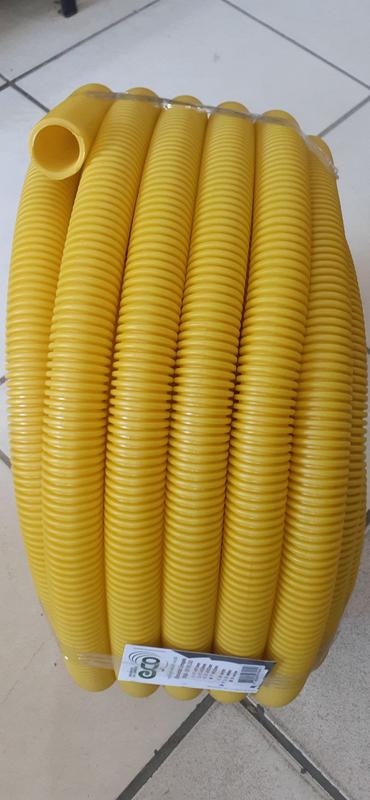 Conduite corrugado amarelo 1"-DN32mm , ROLO com 25m - Ueba - Conduíte ...