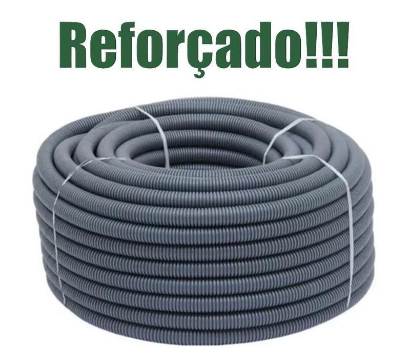 Conduíte Corrugado Cinza 3/4 X 50 Metros Reforçado - Dinoplast ...