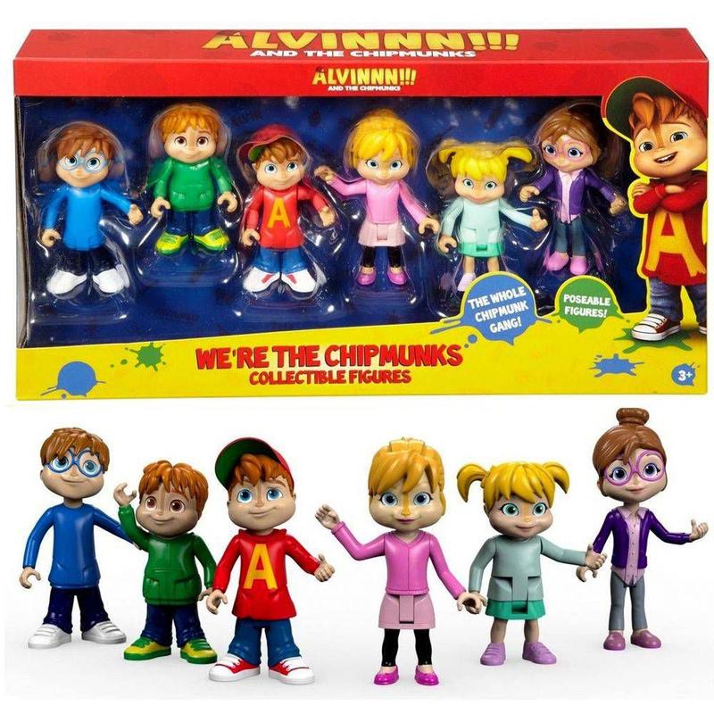 Conjunto Coleção 6 Mini Bonecos Alvin E Os Esquilos - Fisher Price ...
