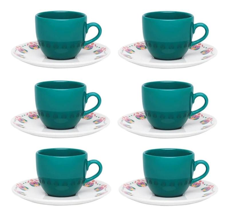 Conjunto De 6 Xícaras Grandes 200Ml Chá Coup Alegoria Oxford - Xícaras ...