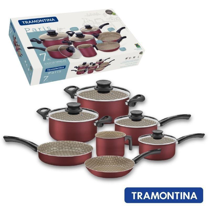 Conjunto de panelas tramontina paris 7 peças - 20599/761 - Jogo de ...