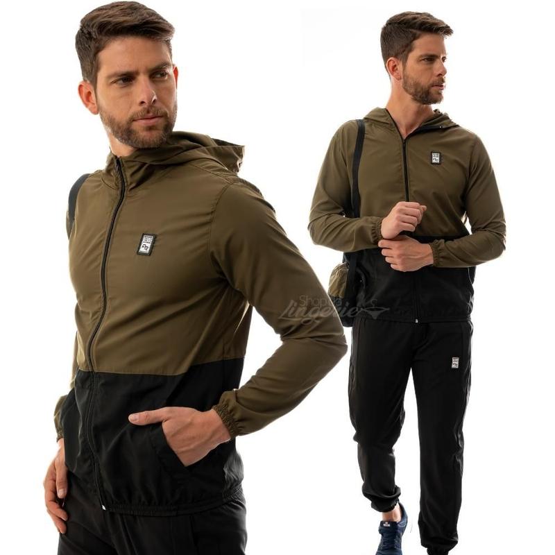 Conjunto Masculino Corta Vento Tamanho Adulto com Tecnologia WR ...