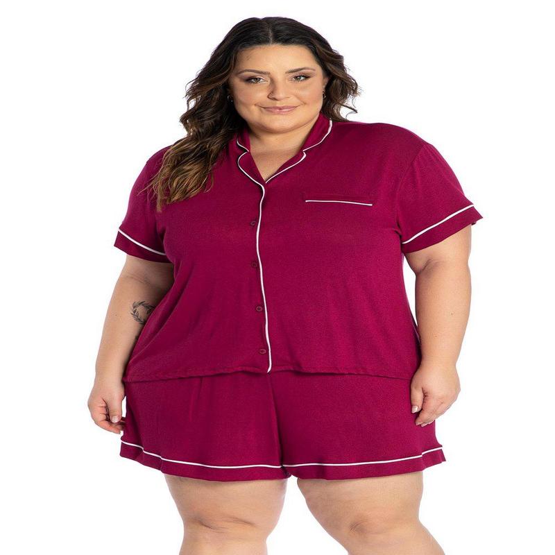 Conjunto Pijamas Feminino Selina - MISS MASY PLUS - Pijama Feminino ...
