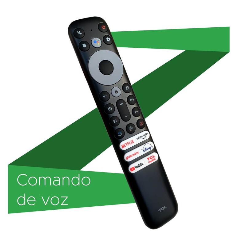 Controle Remoto TV TCL/SEMP Mini - Comando de Voz/ Netflix e Globoplay ...