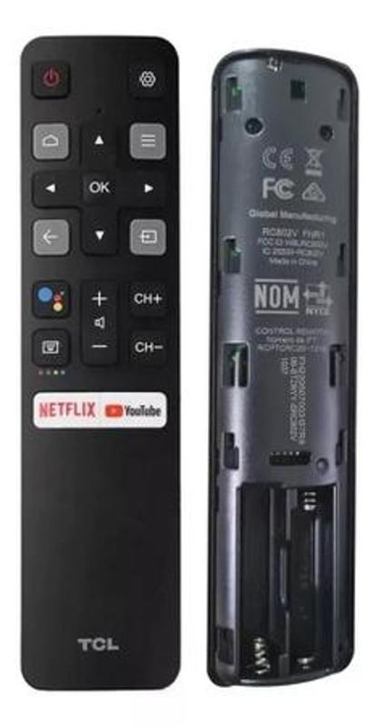 Controle Remoto Tv Tcl Smart Com Voz Rc802v Frn1 Original - Controle ...