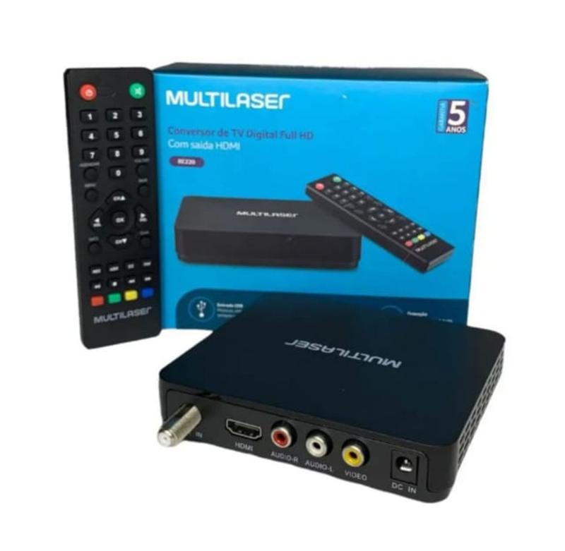Conversor de Tv Digital Full Hd com saida Hdmi Rca para tv Antiga Tubo ...