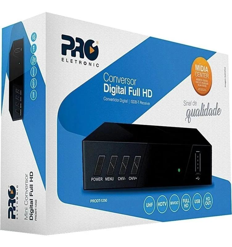 Conversor Digital Full Hd Digital PRODT-1250 - Pro Eletronic ...