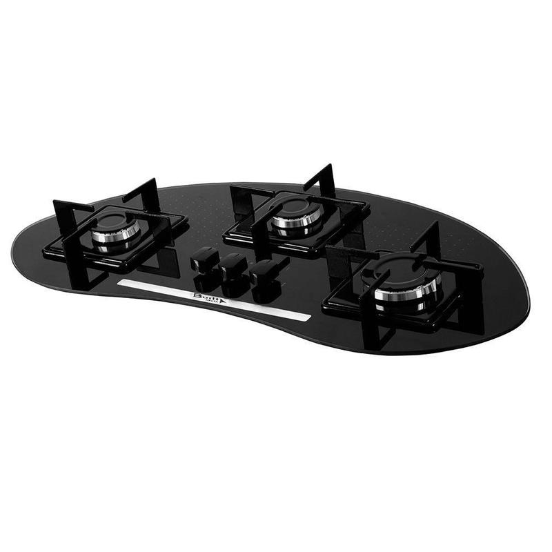 Cooktop a Gás 3 Bocas Acendimento Automático Delta Built - Cooktop 3 ...