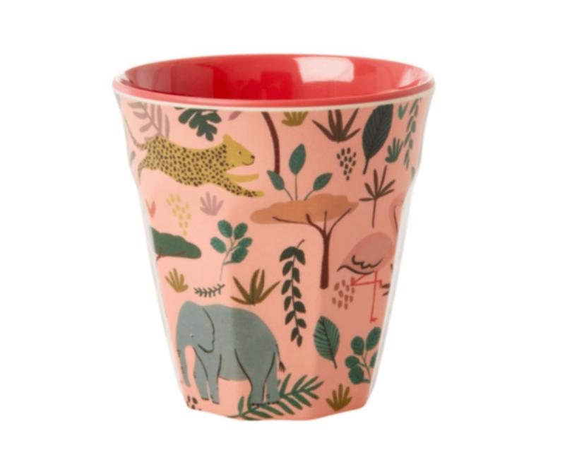 Tazza In Melamina RICE DK – Morbida Rosa Con Lettera P – Perfetta Per La Colazione E Per Organizzare La Casa