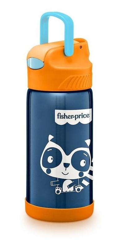 Copo Térmico Infantil Aço Inox Hot & Cold Azul Candy Cane - Fisher ...