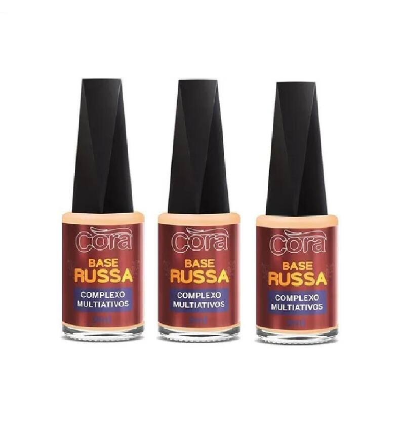Cora Kit Cora Kit 03 Unid. Base Russa Complexo Multiativos 9Ml - Esmalte ...