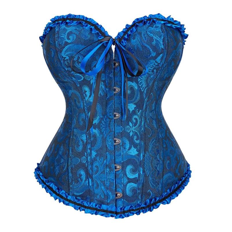 Corpete Corset Espartilho Cinta Modela Cintura Floral Preto - Corset ...