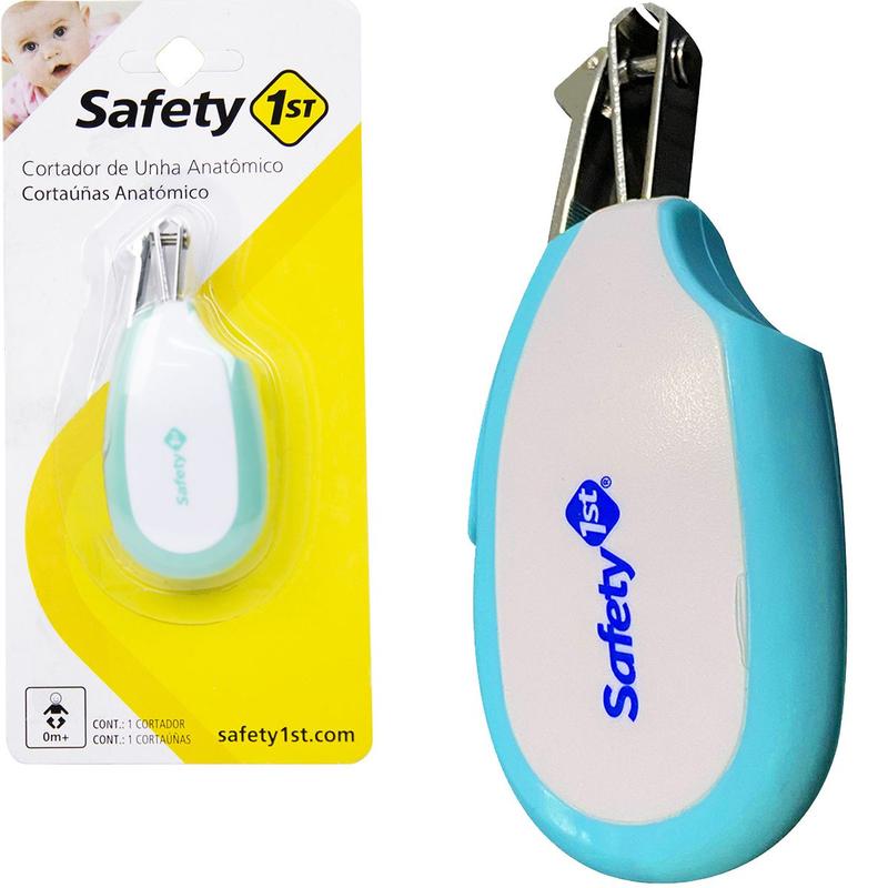 Cortador de Unha Bebê Anatômico Para Crianças Ergonomico Acqua Safety ...