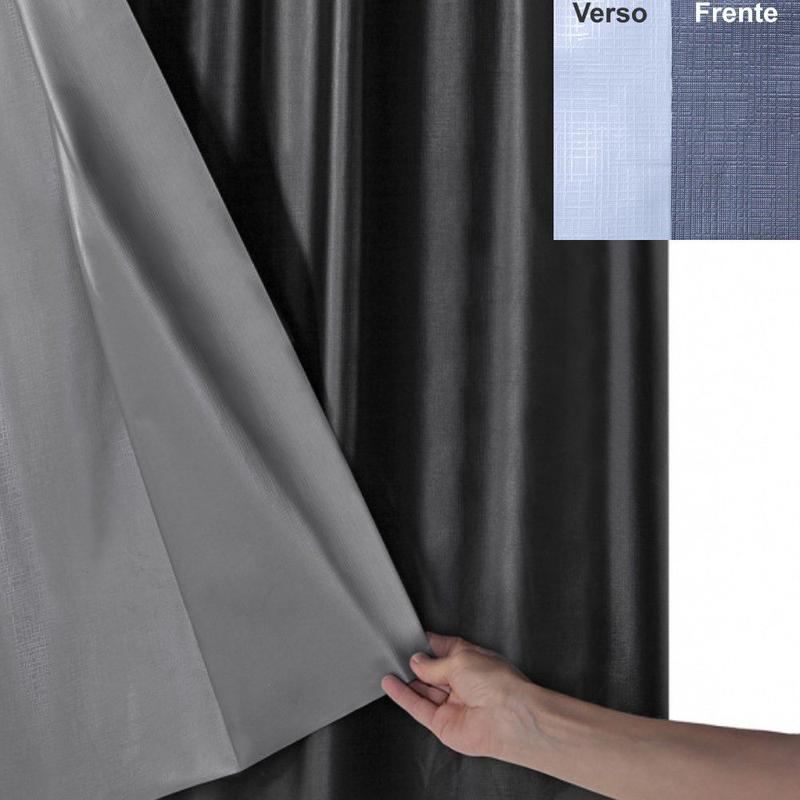 Cortina Blackout PVC 2,80M X 1,60M Corta 100% da Luz para sala ...