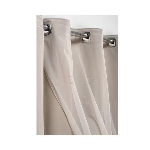 Cortina Sala E Quarto 6m X 2,80m Voil Varao Ilhos Cromado Chrisney