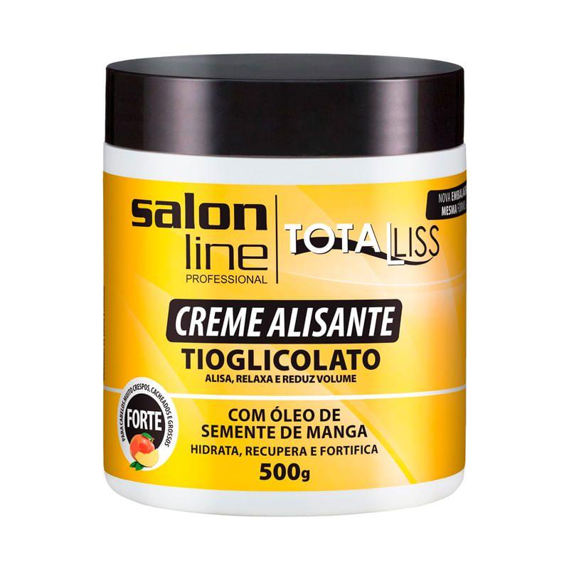 Creme Alisante Salon Line Tioglicolato Manga Forte 500G - Alisamento de ...