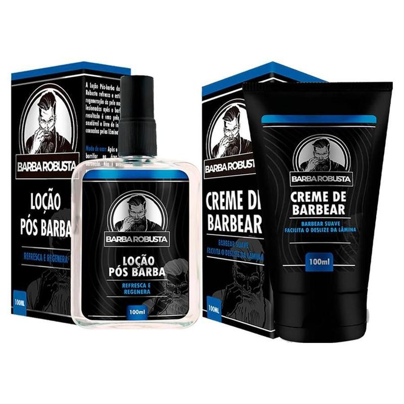 Creme De Barbear + Loção Pós Barba - Barba Robusta - Espuma de Barbear ...