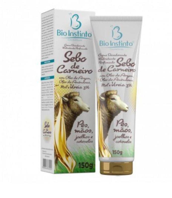 Creme Hidratante Sebo De Carneiro Com Oleo De Argan 150G Bio Instinto ...