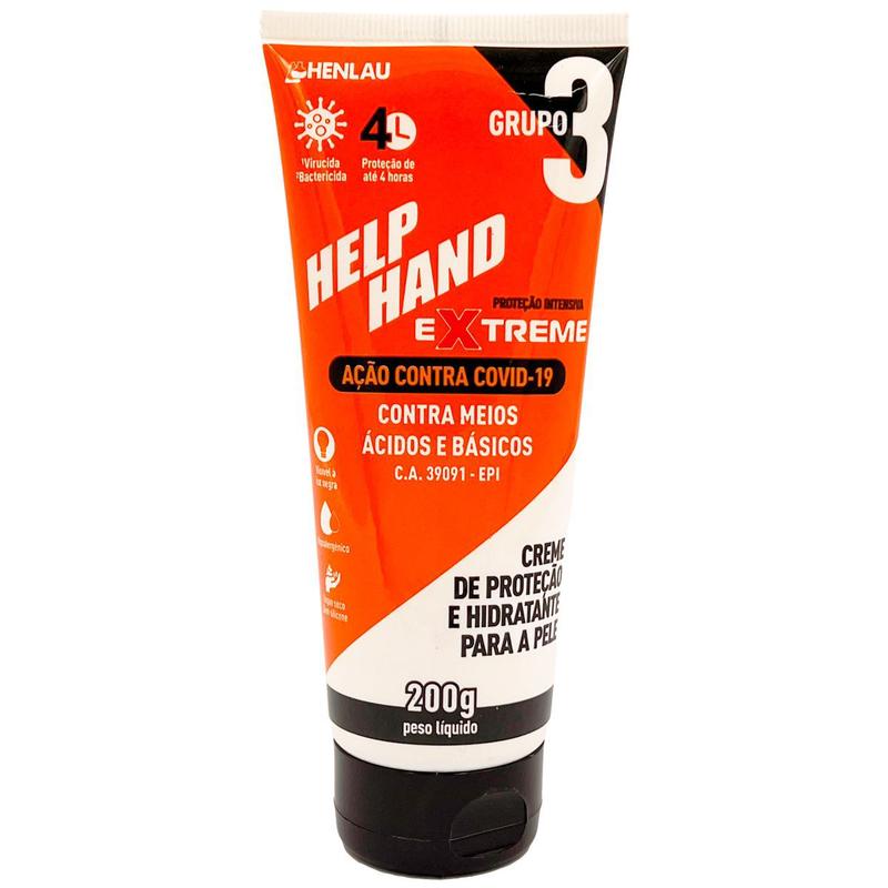 Creme Protetor Para Mãos Help Hand Extreme - HENLAU - Hidratante para ...