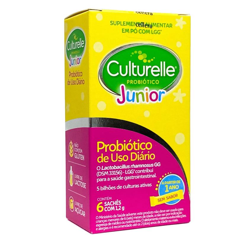 Culturelle Junior Probiótico Infantil Lactobacillus 6 Saches ...
