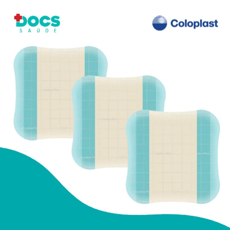 Curativo Comfeel Plus Hidrocoloide 10x10cm Coloplast 33110 KIT 03 ...