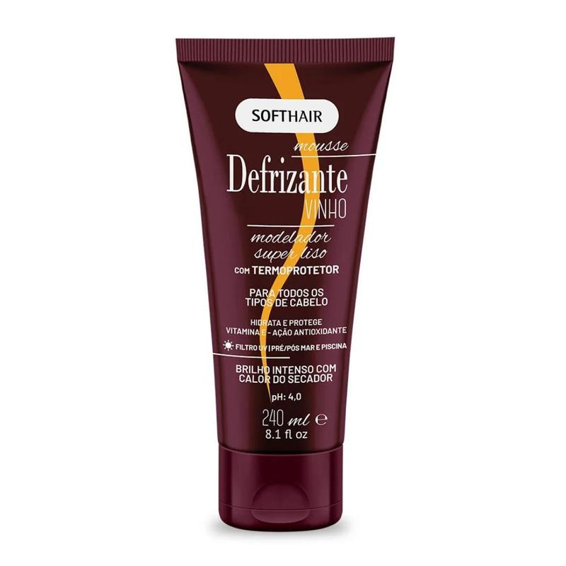 Defrizante Profissional Finalizador Creme Softhair 240 ml - Defrizante ...