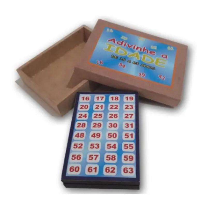 Desafio Jogo Adivinhe o Número Brinquedo Educativo MDF - Maninho - 9 ...