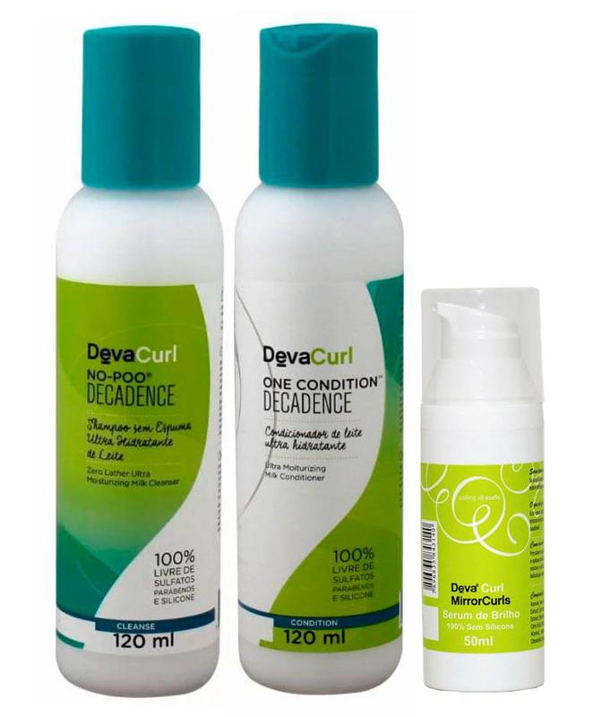 Deva Curl Decadence Kit Shampoo No Poo (120ml) e Condicionador One ...