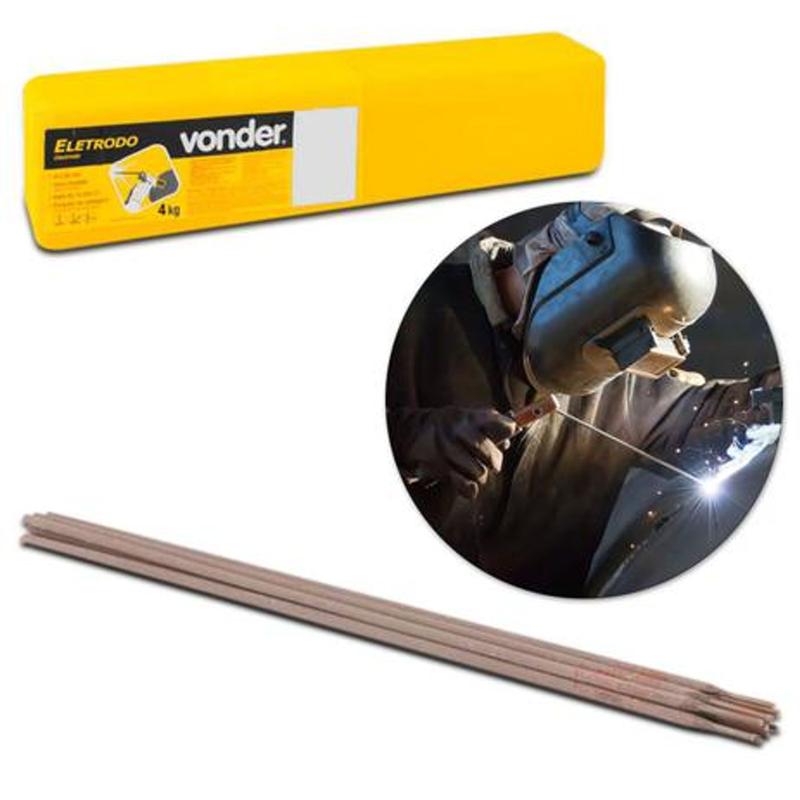 Eletrodo para solda elétrica, inox, AWS E308L, com 2,50 mm, VONDER ...
