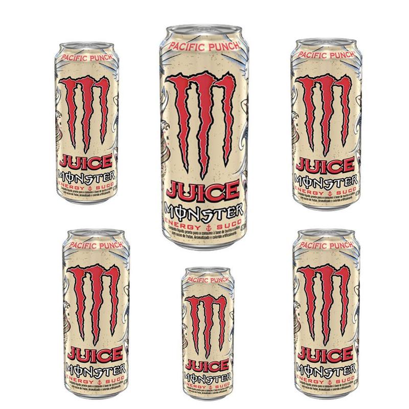 Energetico Monster Energy Fardo Com 6 Latas De 473ml Sabores - Bebida ...