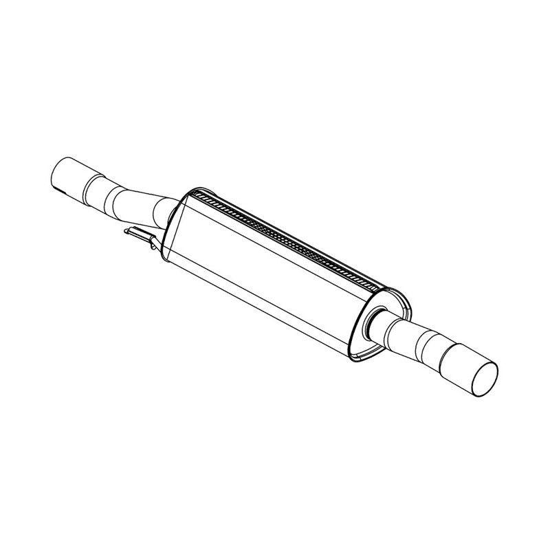 Escapamento Silencioso Inter Saveiro Cross 1.6 G5 2013 2014 Pioneiro