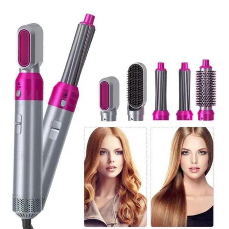 Escova de Cabelo Alisadora e Modeladora 5 em 1 Multifuncional 127V ...