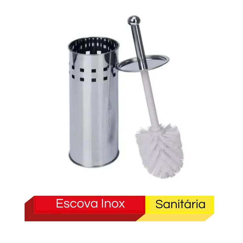 Escova De Limpar Vaso Sanitário Privada Banheiro Aço Inox - Gorilazz ...