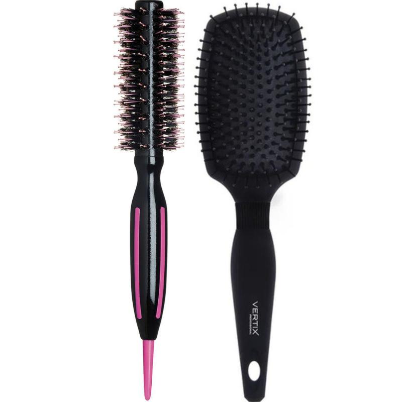 Escova Profissional Cerâmica+ Escova Raquete Ion Line Vertix - Belliz ...