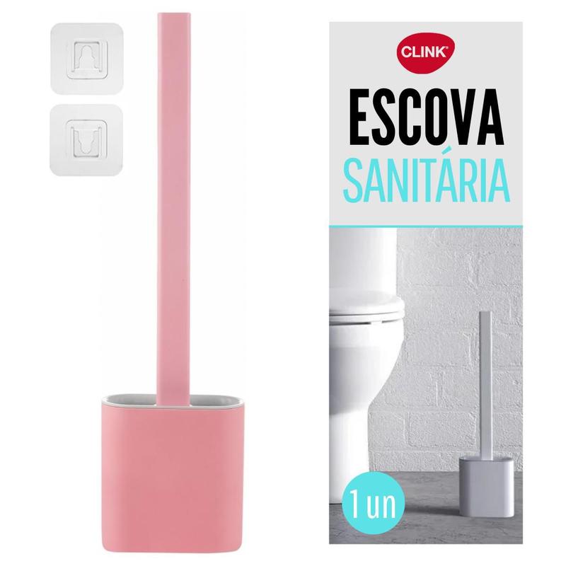 Escova Sanitaria Silicone Vaso Banheiro com Dispenser - Clink - Escova ...