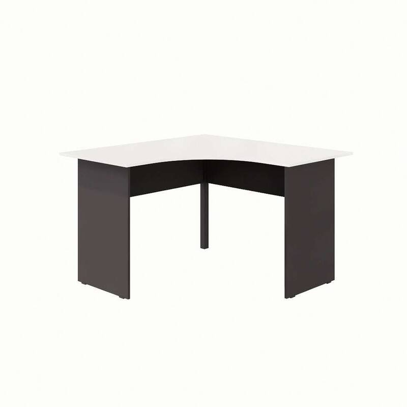 Escrivaninha em L New City Cinza e Preta 120 cm - GEBBWEB ...