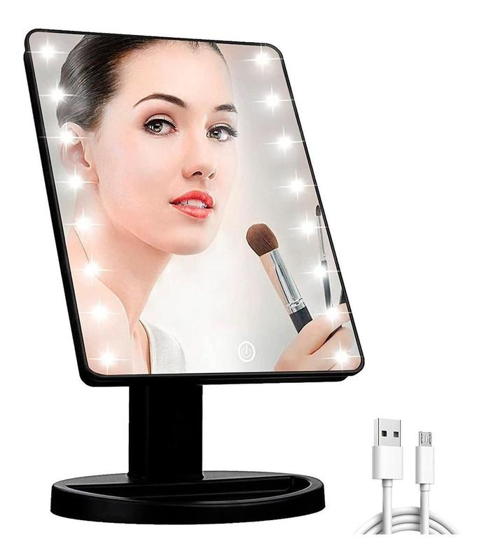 Espelho Mesa Led Portátil Maquiagem Camarim Penteadeira - Casita ...