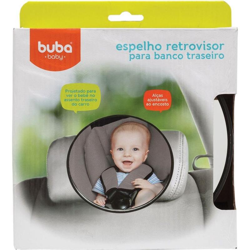 Espelho Retrovisor Para Banco Traseiro Buba Baby 08771 - Espelho ...