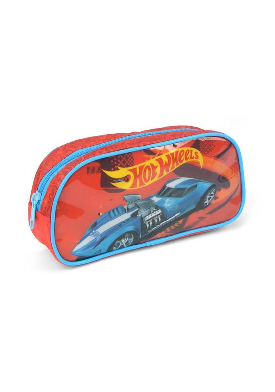 Estojo Escolar Infantil Hot Wheels Simples Vermelho Luxcel - Estojo ...
