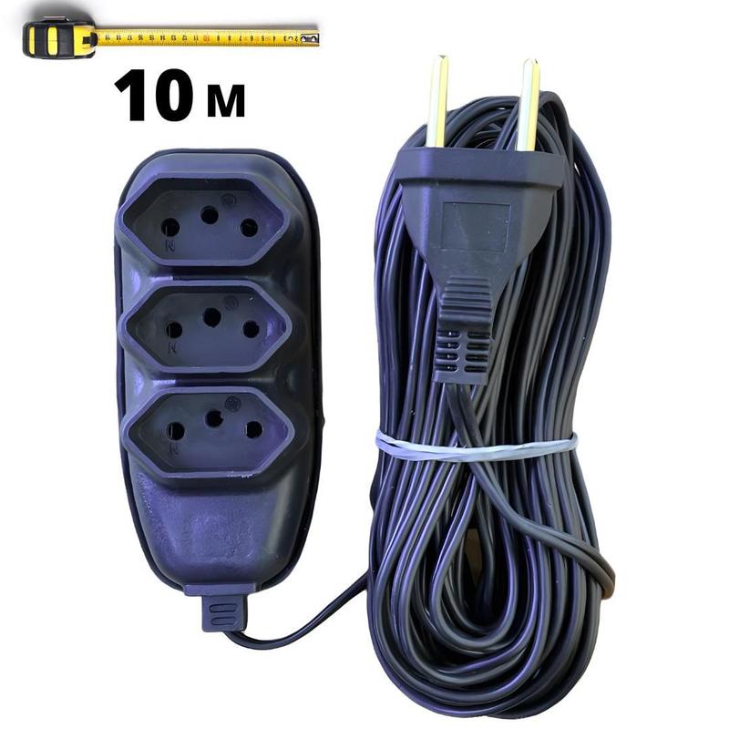 Extensão elétrica 10 Metros 3 Tomadas de 3 Pinos 10A - ELETRO ...