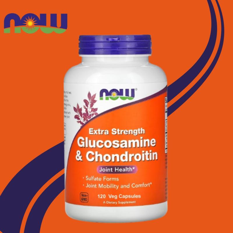Extra Strength Glucosamine & Chondroitin - NOW FOODS - 120 CAPSULAS ...