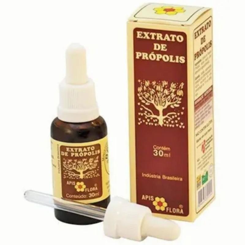 Extrato De Própolis Com Álcool Apis Flora 30ml - Extrato de Própolis ...