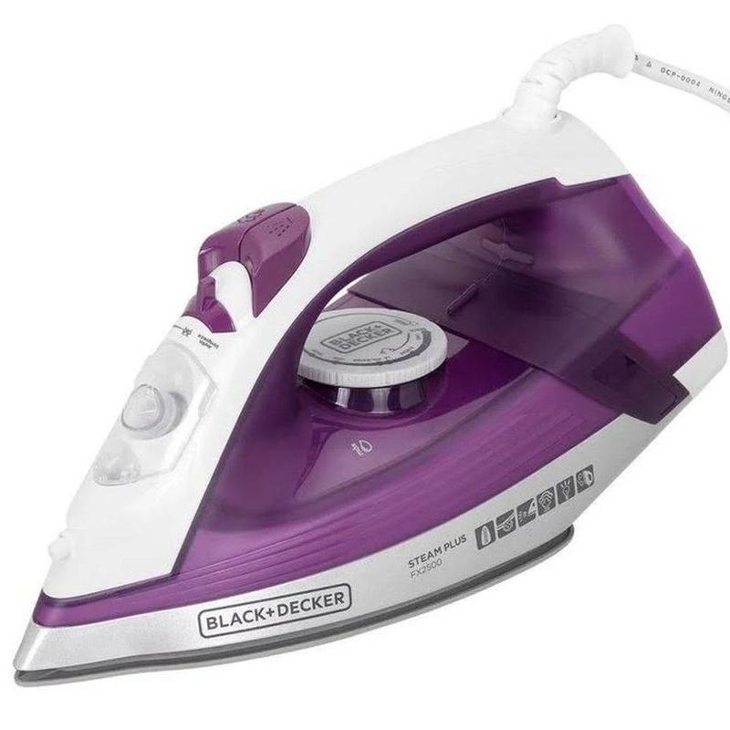 Ferro de Passar a Vapor Black+Decker FX2500 Steam Plus 1.200W com Base ...