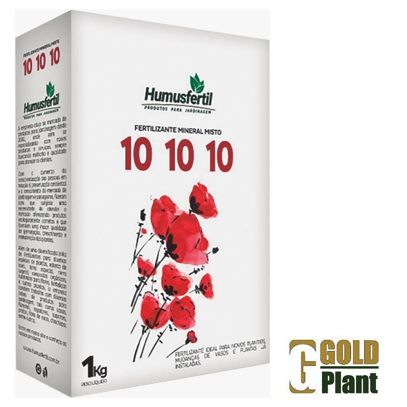 Fertilizante Granulado 1kg 10-10-10 CX - Humusfertil - Fertilizante ...