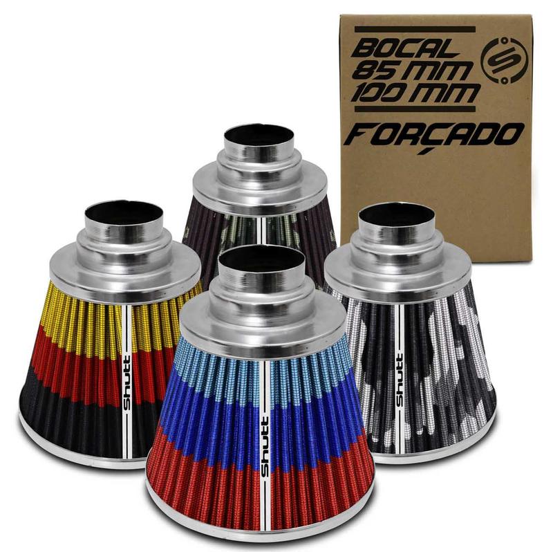 Filtro De Ar Esportivo Tunning Fluxo Forçado 85 100Mm Cônico Lavável ...