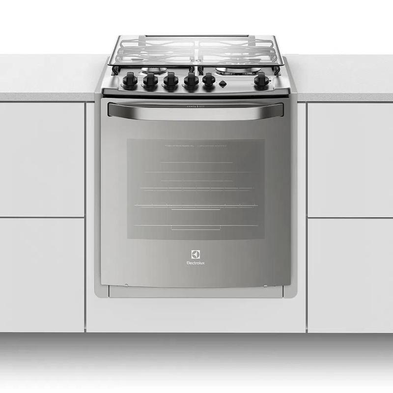 Fogão A Gás Electrolux 4 Bocas Embutir Com Timer Tripla Chama E Grill ...