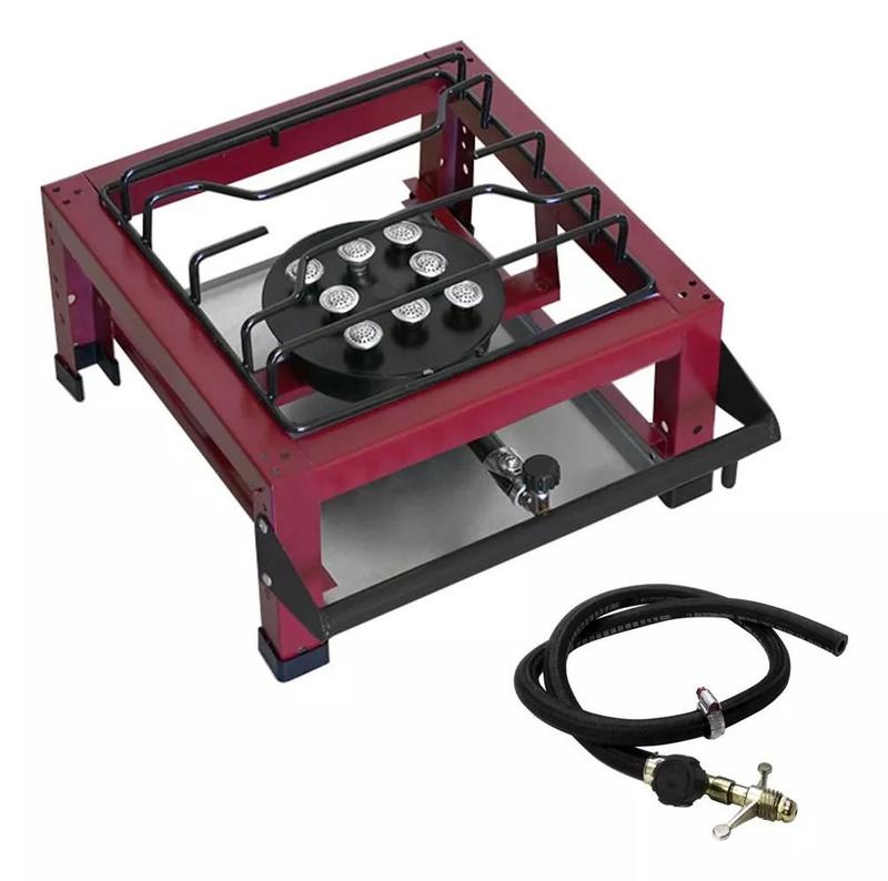 Kit Roa Fogão Industrial 1 Boca De Mesa Alta Pressão Roa Kit Gás Completo - ROA ...