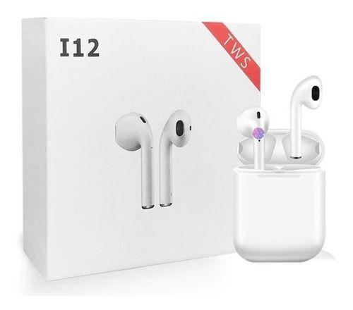 Fone De Ouvido Bluetooth Sem Fio i12 Branco Base Carregadora - Abafarto ...