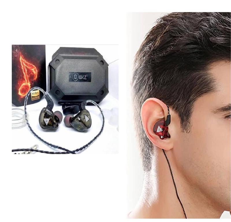 Fone de Ouvido Profissional Com Retorno de Palco e Microfone AK6 - QKZ ...